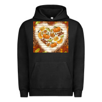 Pigment Black fall heart with leopard Urban Hoodie - TumblerDesignByShophia