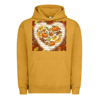 Pigment Peanut Butter fall heart with leopard Urban Hoodie - TumblerDesignByShophia