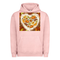 Pigment Salmon fall heart with leopard Urban Hoodie - TumblerDesignByShophia