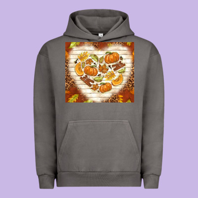 Fall Heart With Leopard Urban Hoodie Designed By Tumblerdesignbyshophia