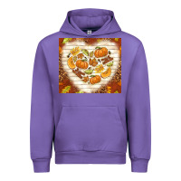 Tulip fall heart with leopard Urban Hoodie - TumblerDesignByShophia