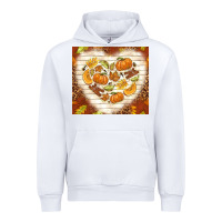 White fall heart with leopard Urban Hoodie - TumblerDesignByShophia
