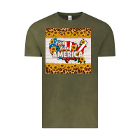 Vintage Olive god bless america square coaster Vintage Tee - HRA Design Shop