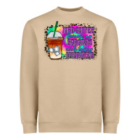 Mushroom iced coffee sarcasm Heavyweight Sweatshirt - RacoonDesign