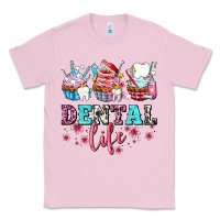 Bubblegum Pink dental life with cupcakes Classic Tee - AdoDesignShop