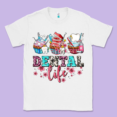 Dental Life With Cupcakes Classic Tee Designed By Adodesignshop