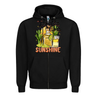 Black tequila lime sunshine Zipper Hoodie - MaliasSmallBusiness
