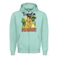 Tequila Lime Sunshine Zipper Hoodie | Teevron