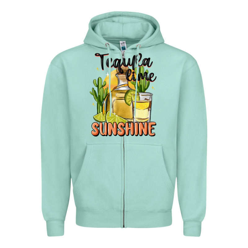 Tequila Lime Sunshine Zipper Hoodie by MaliasSmallBusiness | Teevron