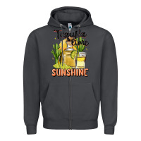 Smoke tequila lime sunshine Zipper Hoodie - MaliasSmallBusiness