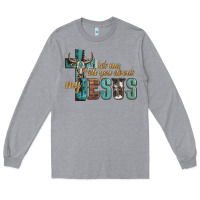 Heather Grey let me tell you about my jesus Long Sleeve Tee - Artiststas