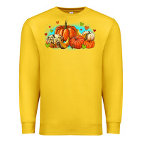 Lemon thankful pumpkins Premium Sweatshirt - MaliasSmallBusiness