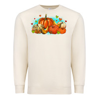 Sandshell thankful pumpkins Premium Sweatshirt - MaliasSmallBusiness