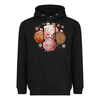 Black christmas pan dulce Heavyweight Hoodie - MaliasSmallBusiness