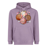 Lavender christmas pan dulce Heavyweight Hoodie - MaliasSmallBusiness