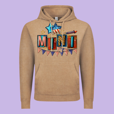 American Mini 4th Of July Vintage Hoodie Designed By Cowgirlartshop