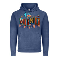 Vintage Denim American Mini 4th of july Vintage Hoodie - CowGirlArtShop