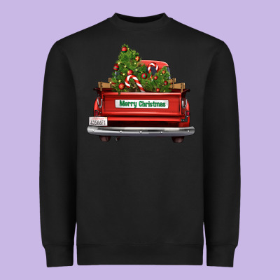 Christmas Trees Truck Heavyweight Sweatshirt Designed By Fadigitalartstudio