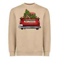 Mushroom Christmas trees truck Heavyweight Sweatshirt - FaDigitalArtStudio