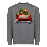Storm Christmas trees truck Heavyweight Sweatshirt - FaDigitalArtStudio