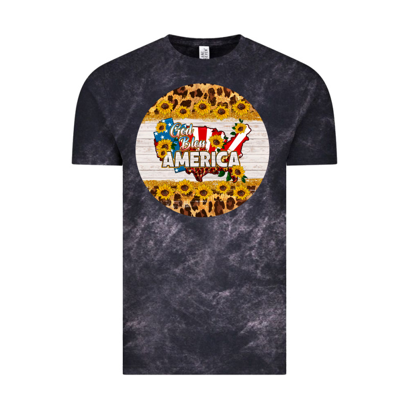 God Bless America Round Coaster Vintage Tee by HRA Design Shop | Teevron