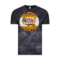 Cloud Black god bless america round coaster Vintage Tee - HRA Design Shop
