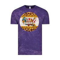 Cloud Purple god bless america round coaster Vintage Tee - HRA Design Shop