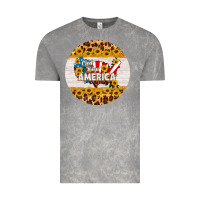 Cloud Rock god bless america round coaster Vintage Tee - HRA Design Shop