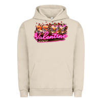 Pigment French Oak be my valentine Urban Hoodie - HowdyJamesFarm
