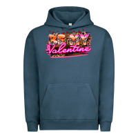 Pigment Midnight Navy be my valentine Urban Hoodie - HowdyJamesFarm