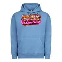Pigment Pebble Blue be my valentine Urban Hoodie - HowdyJamesFarm