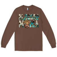 Chestnut blessed mama Long Sleeve Tee - JahusDesignShop