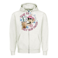 Oatmeal Heather time to get ship faced Zipper Hoodie - MaliasSmallBusiness