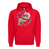 Red time to get ship faced Zipper Hoodie - MaliasSmallBusiness