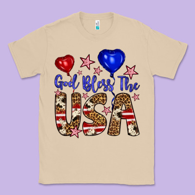 God Bless The Usa Classic Tee Designed By Artiststas