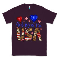 Plum god bless the usa Classic Tee - Artiststas