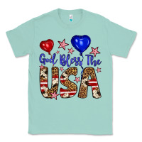 Seafoam god bless the usa Classic Tee - Artiststas