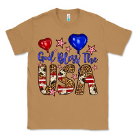 Toasted Coconut god bless the usa Classic Tee - Artiststas