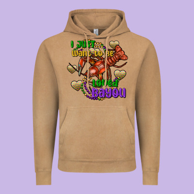 Crawfish I Just Want To Be Loved Bayou Vintage Hoodie Designed By Fadigitalartstudio