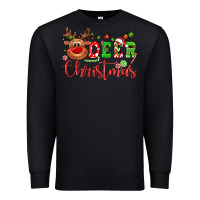 Black Deer Christmas reindeer Premium Sweatshirt - NancyCooperArtShop