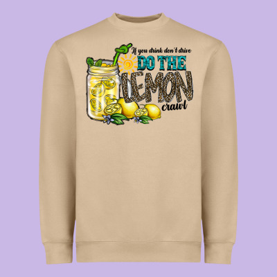 If You Drink Dont Drive Do The Lemon Crawl Heavyweight Sweatshirt Designed By Racoondesign