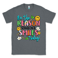 Charcoal Heather be the reason someone smiles today Classic Tee - LillyAllenDesigns
