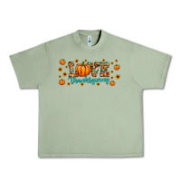 Oil Green love thanksgiving Urban Heavy Tee - JahusDesignShop