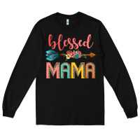Black blessed mama Long Sleeve Tee - JahusDesignShop