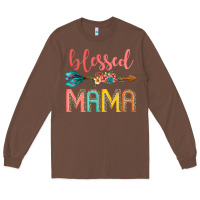 Chestnut blessed mama Long Sleeve Tee - JahusDesignShop