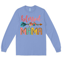 Colony Blue blessed mama Long Sleeve Tee - JahusDesignShop