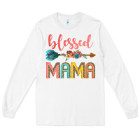 White blessed mama Long Sleeve Tee - JahusDesignShop