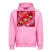 Fuchsia Pink gnomies with food elements tumbler hjf Urban Hoodie - HowdyJamesFarm