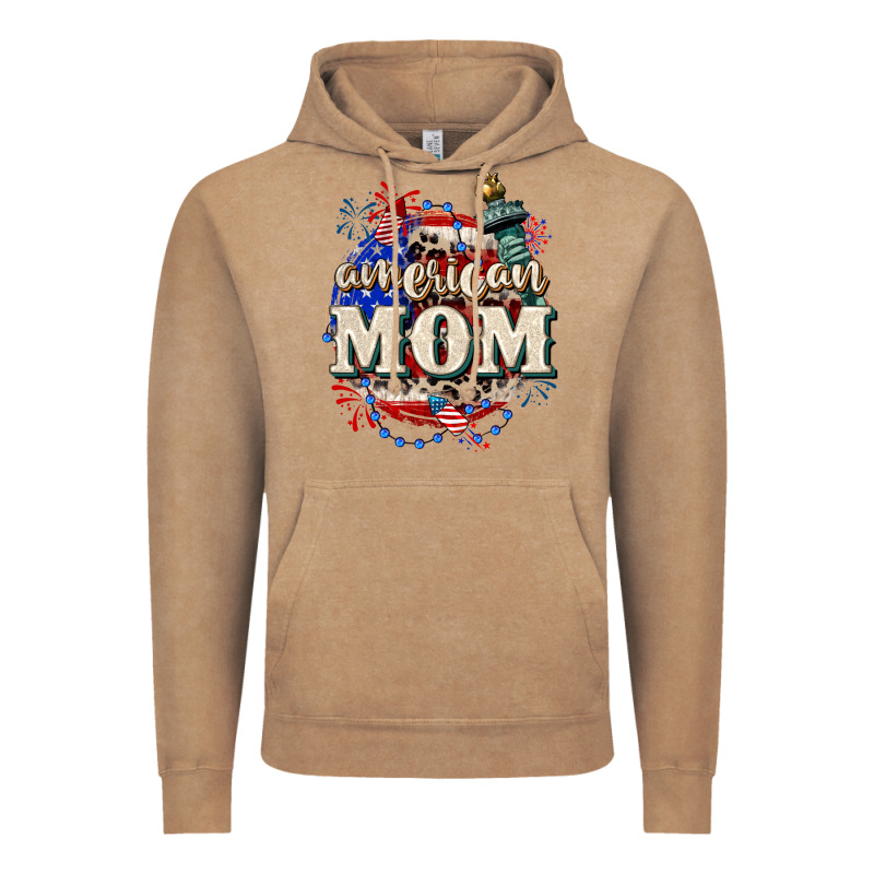 American Mom 4th Of July Vintage Hoodie by CowGirlArtShop | Teevron