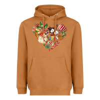 Meerkat christmas heart Heavyweight Hoodie - MaliasSmallBusiness